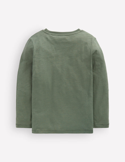 Everyday Long Sleeve T-Shirt-Bottle Green