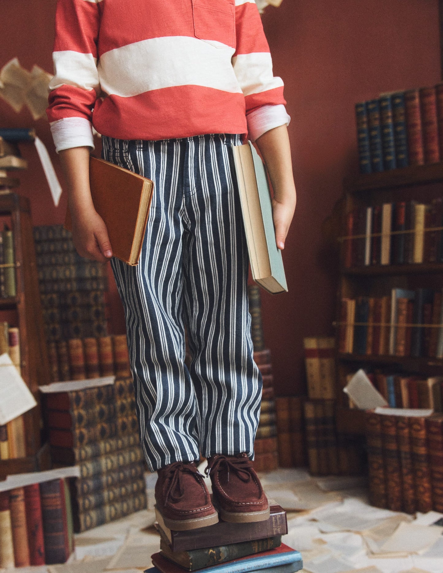 Regular Straight Jeans-Pin Stripe