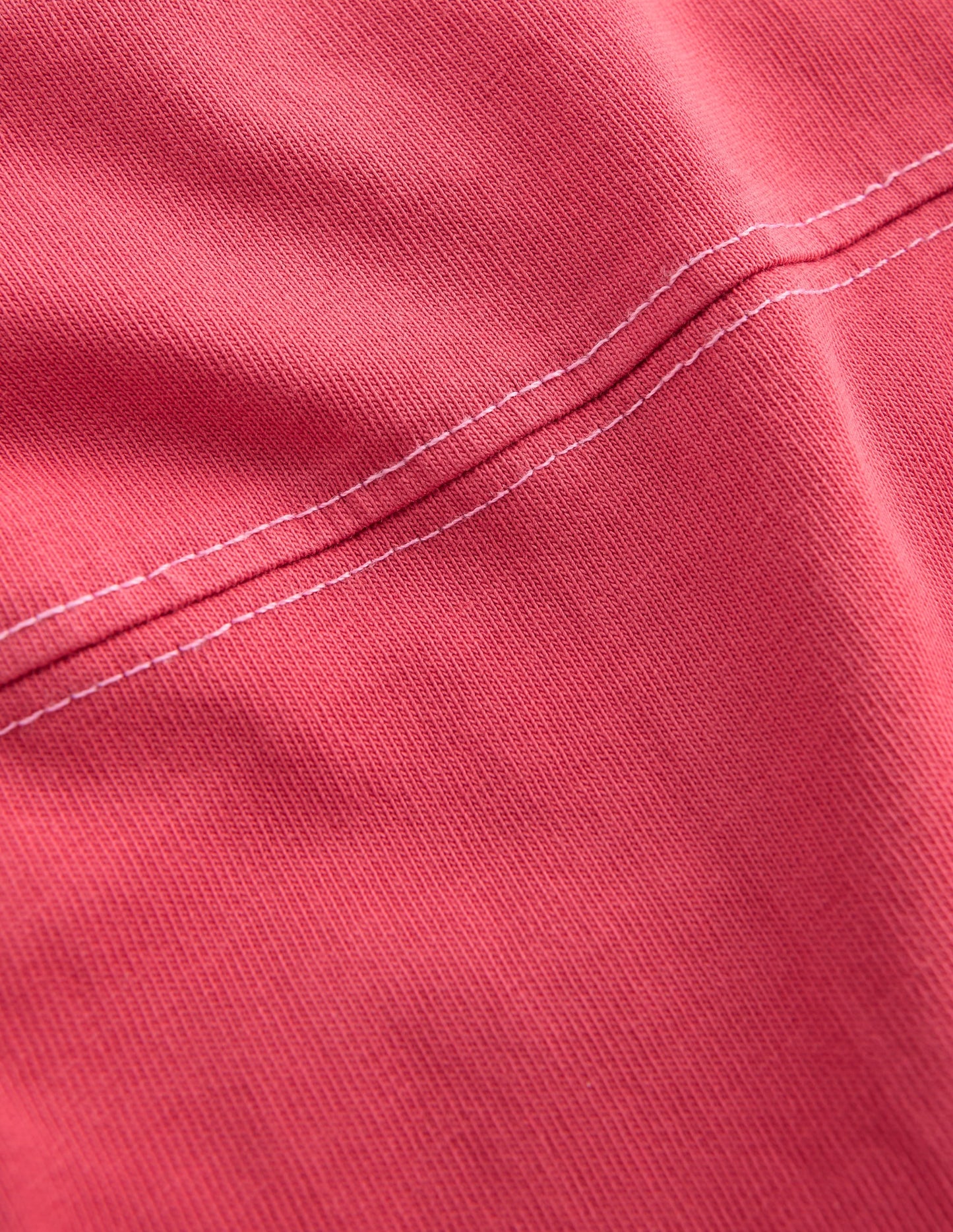Relaxed Seam Detail T-shirt-Winter Blush
