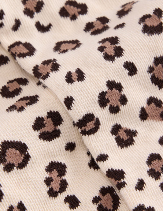 Patterned Tights-Leopard