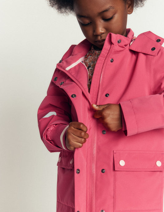 Waterproof Fisherman's Jacket-Vintage Rose