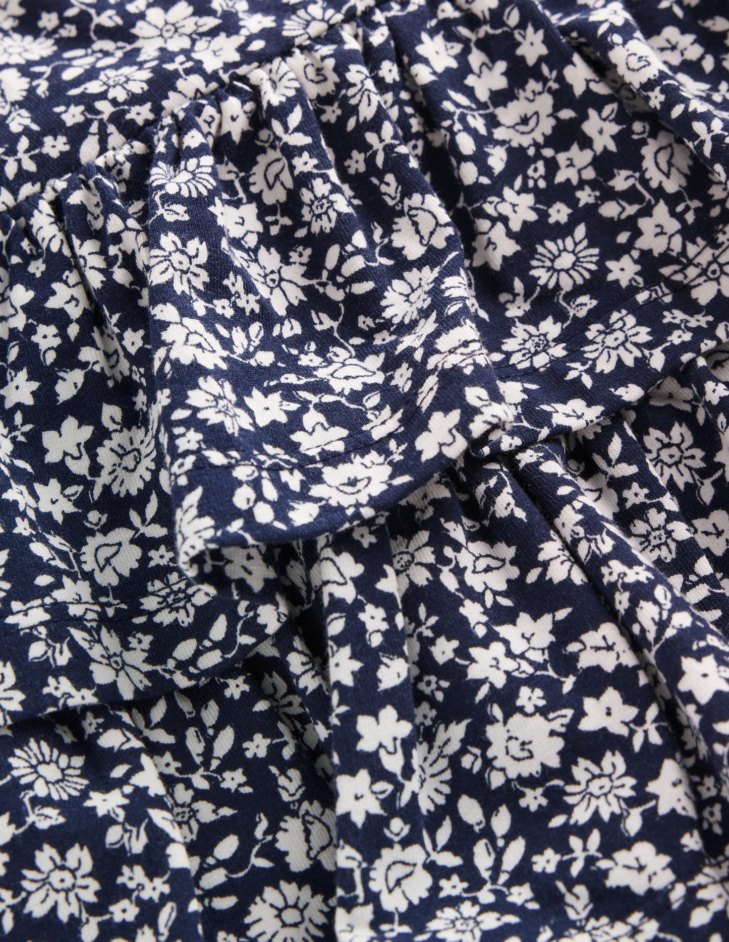 Cora Jersey RaRa Dress-Blue Ditsy