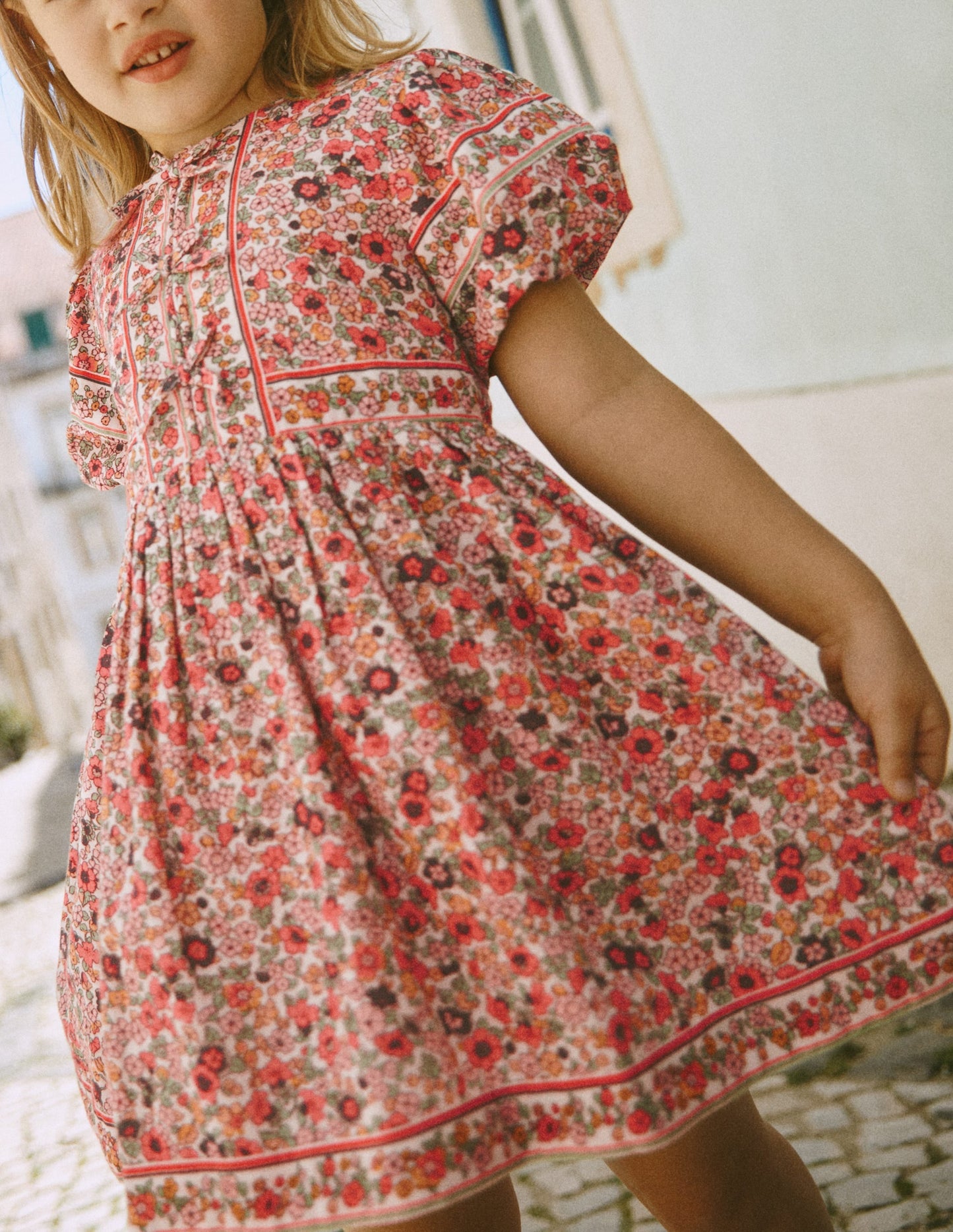 Bow Front Woven Dress-Soft Ivory Flowerbed