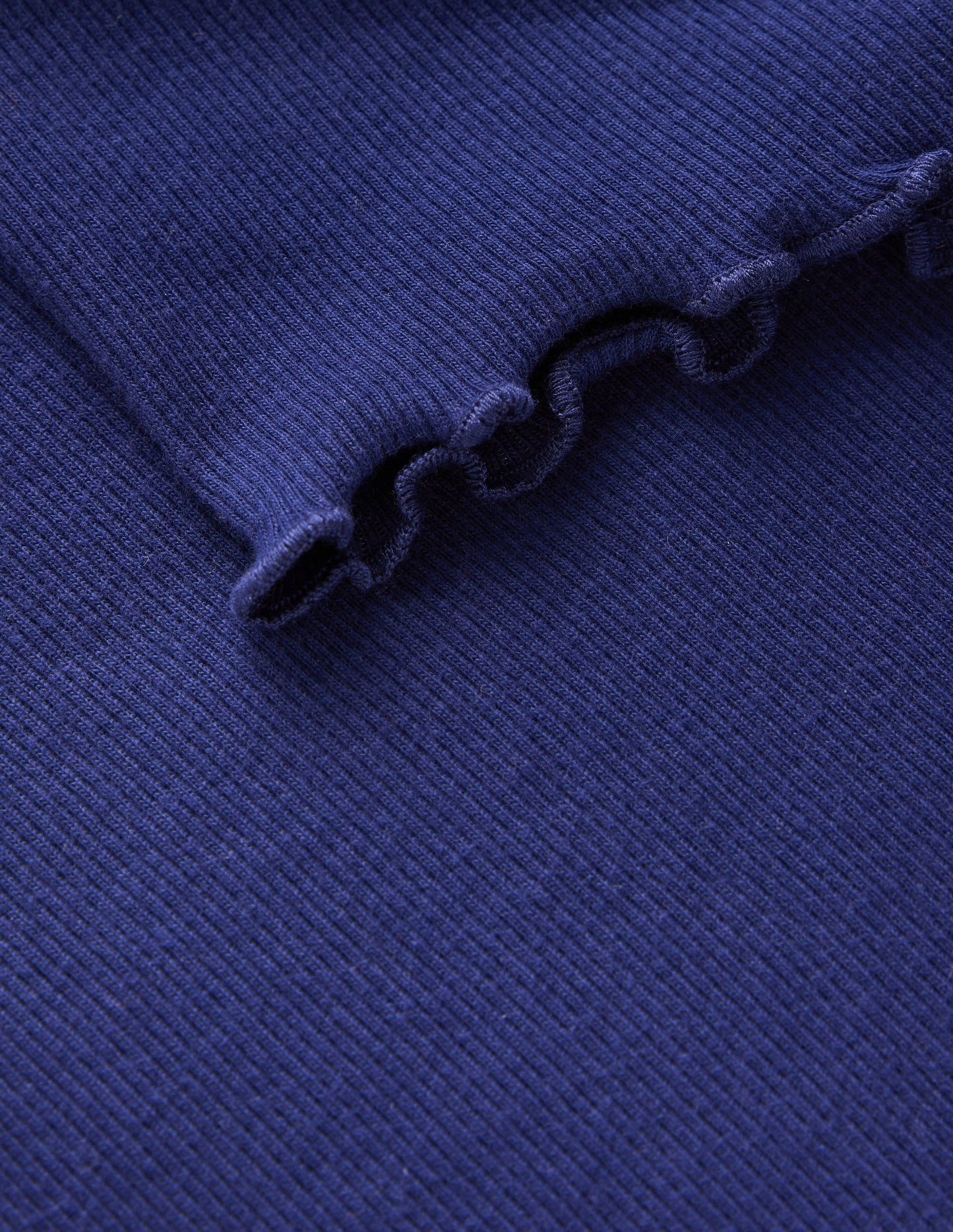 Short Sleeve Rib T-Shirt-College Navy