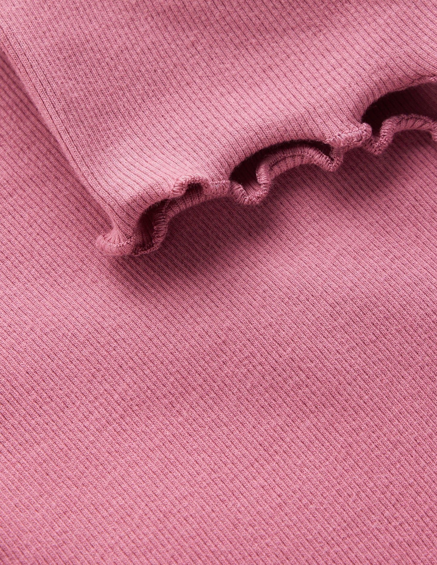Short Sleeve Rib T-Shirt-Pink