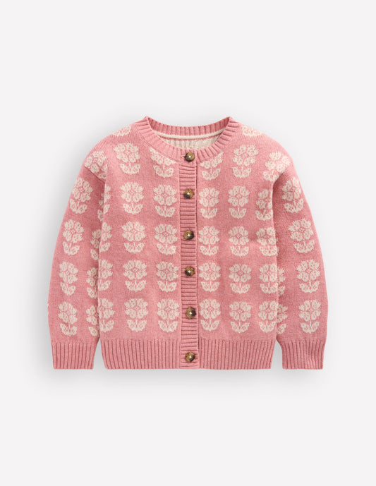 Fun Cardigan-Formica Pink Marl