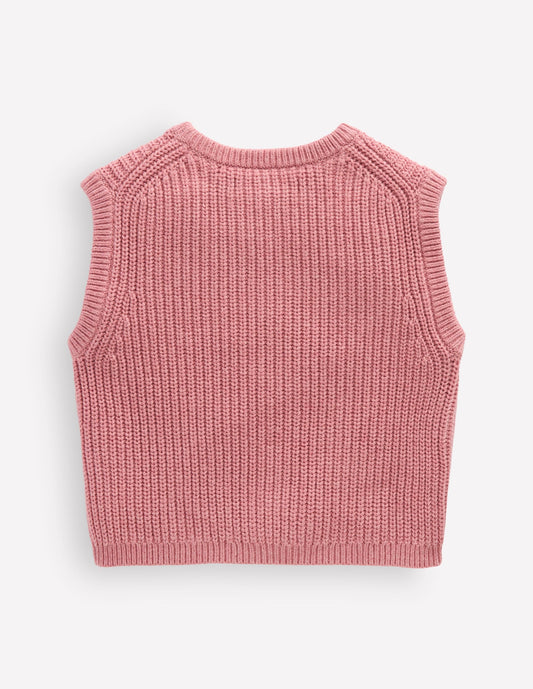 Knitted Tank-Pink