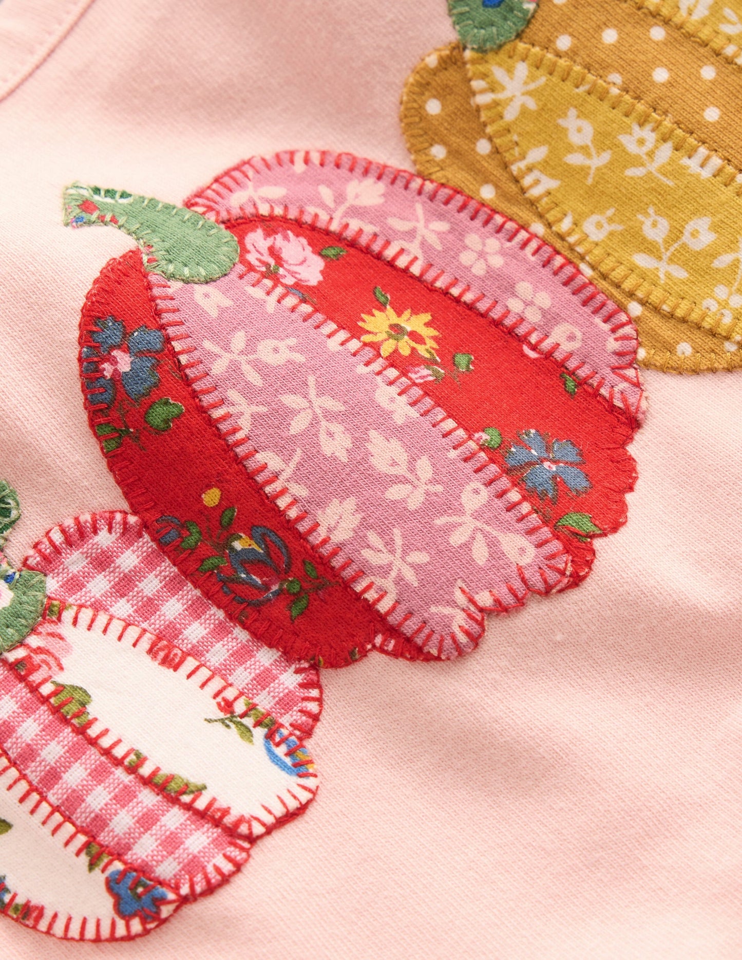 Appliqué Jersey Play Set-Pink Patchwork Pumpkins