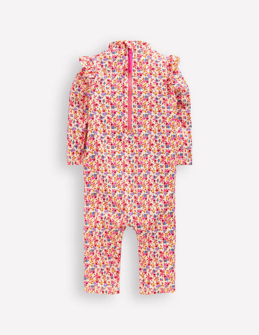 Sun Safe Surfsuit-Pink Ditsy Floral