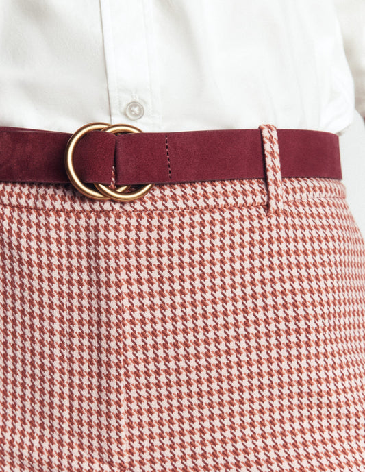 Double Ring Belt-Oxblood