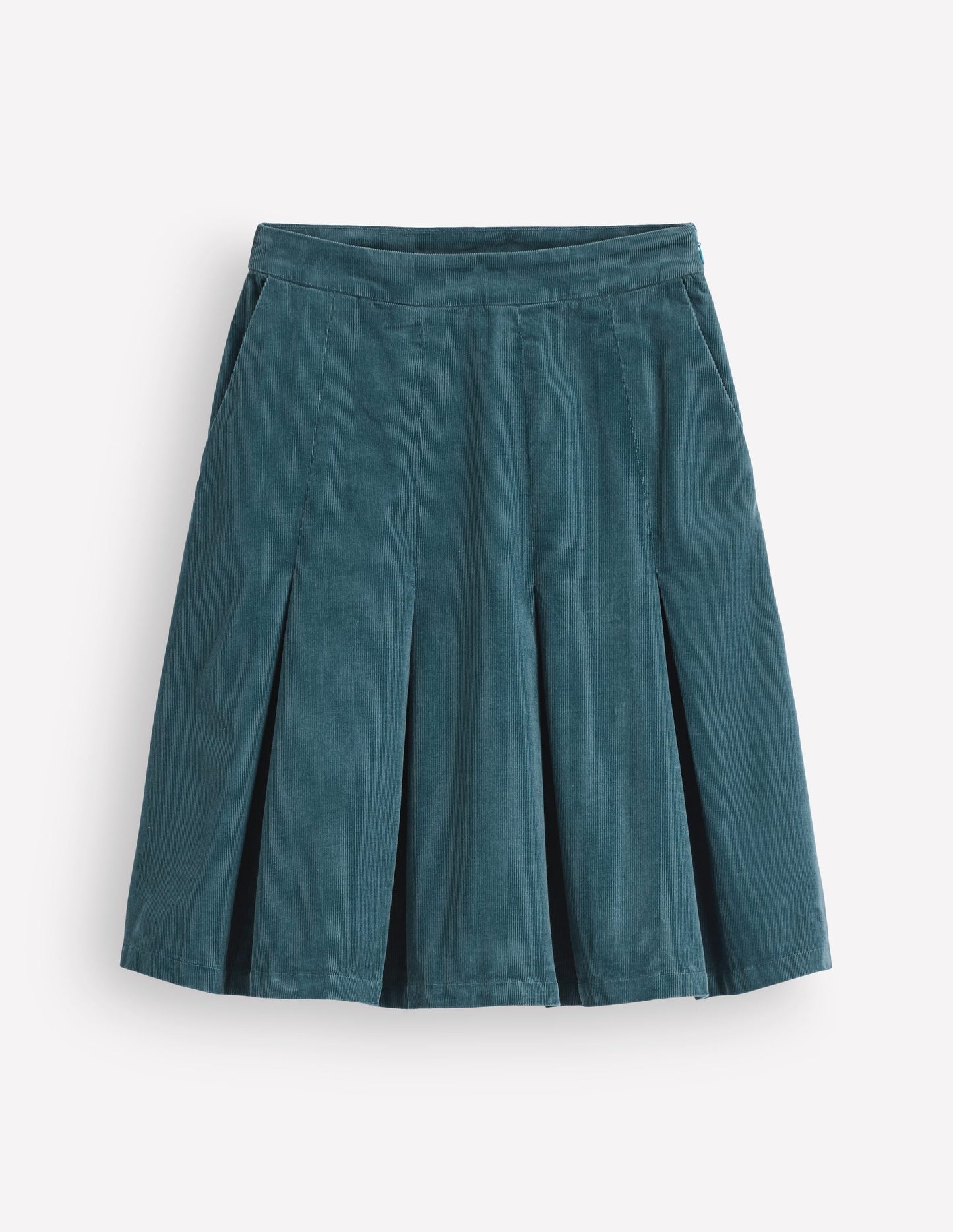 Flippy Cord Skirt-Storm Blue