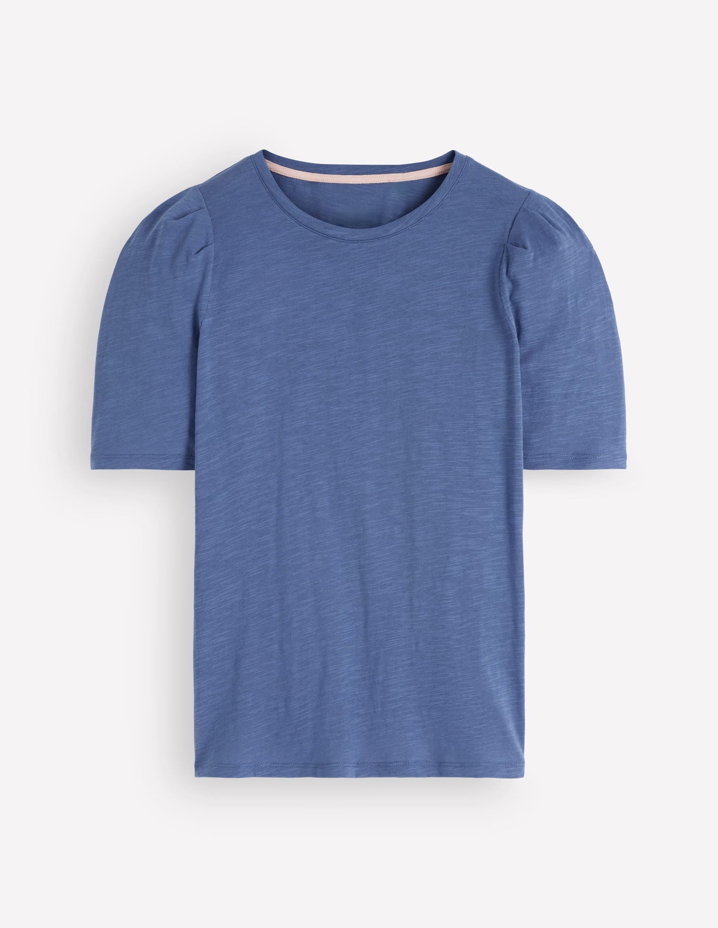 Sophie Puff Sleeve T-shirt-Denim Blue