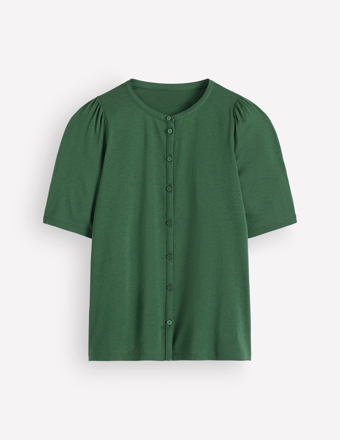 Supersoft Short Puff Shirt-Hunter Green