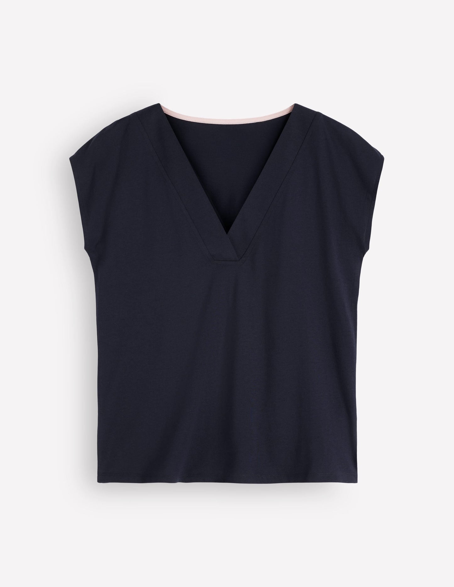 Supersoft V-neck T-shirt-Navy