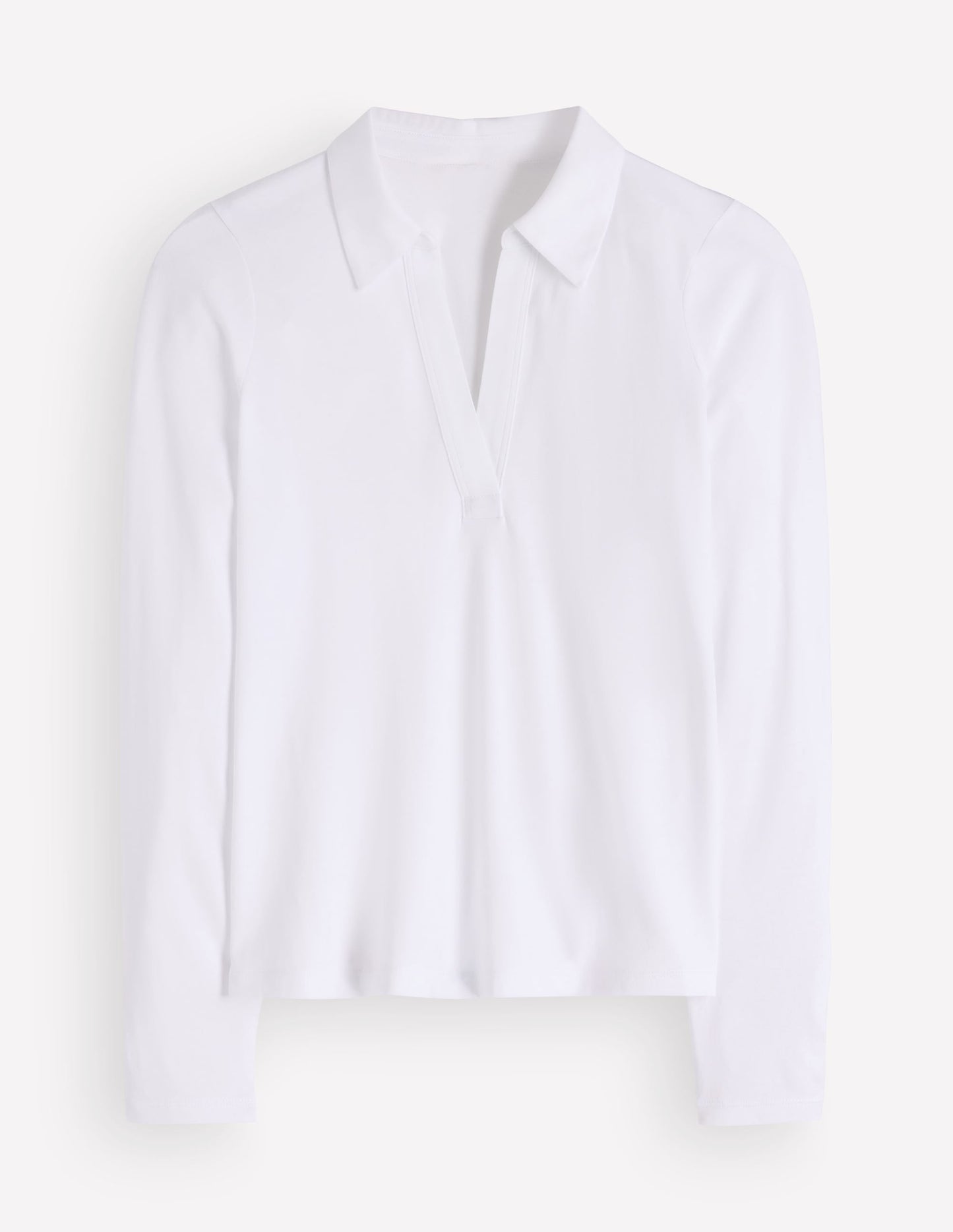 Supersoft Open Collar Shirt-White