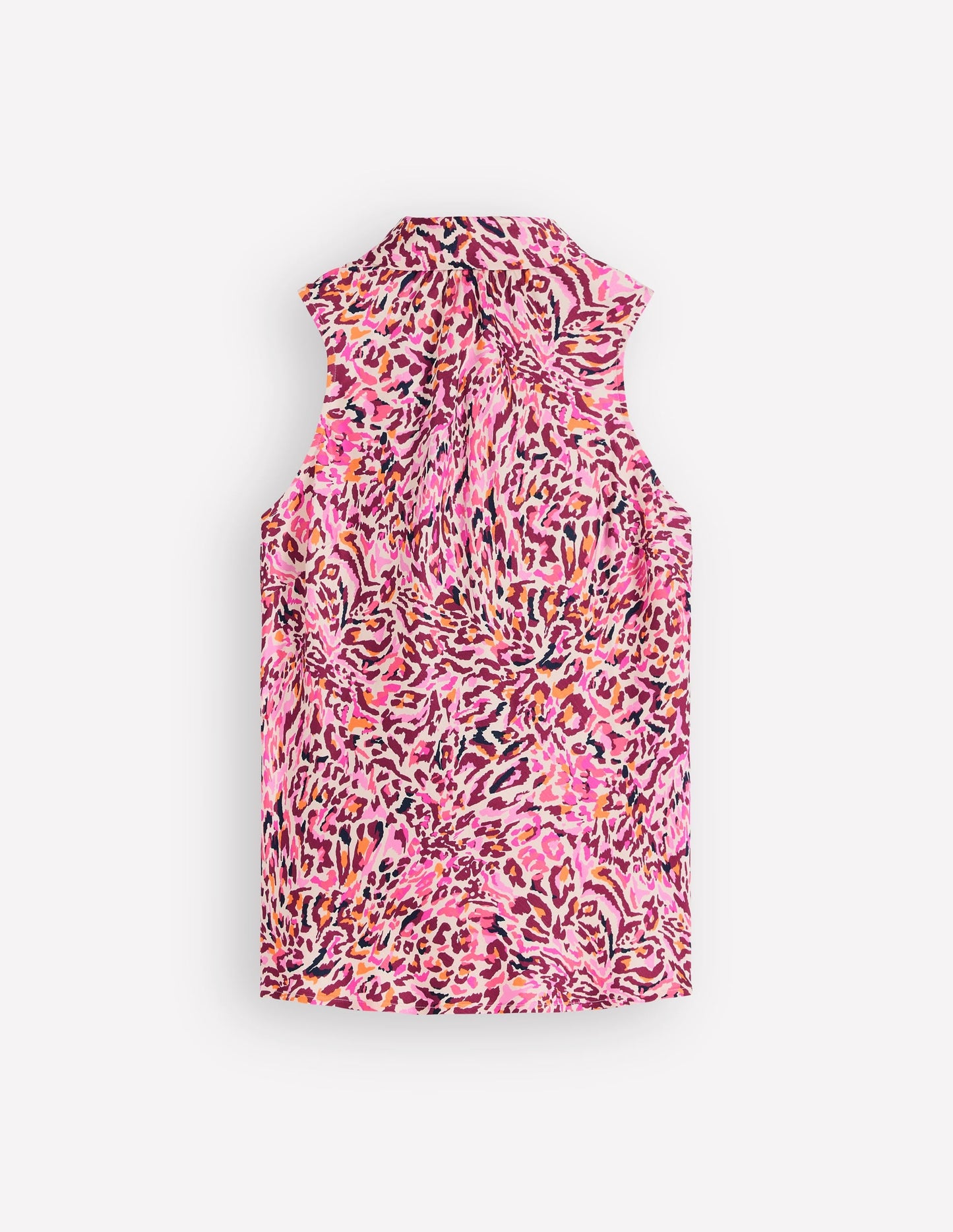 Satin Halterneck Top-Multi, Leopard Flow