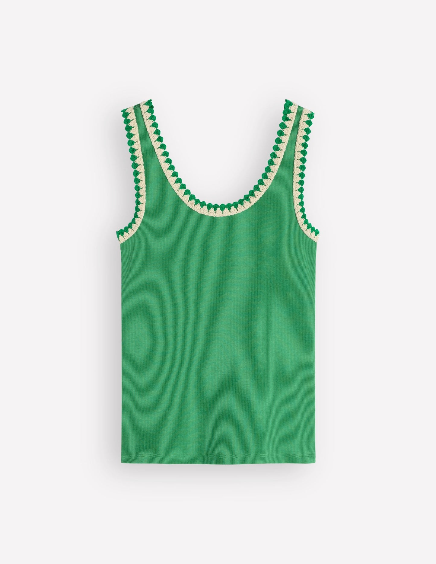 Maddie Trim Detail Vest-Shamrock Green