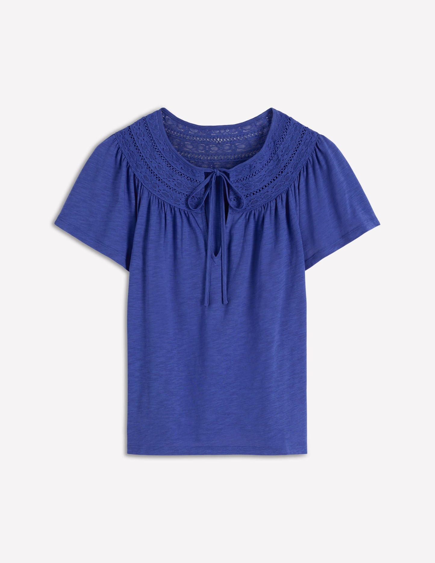 Edi Trim Detail T-shirt-Beaucoup Blue