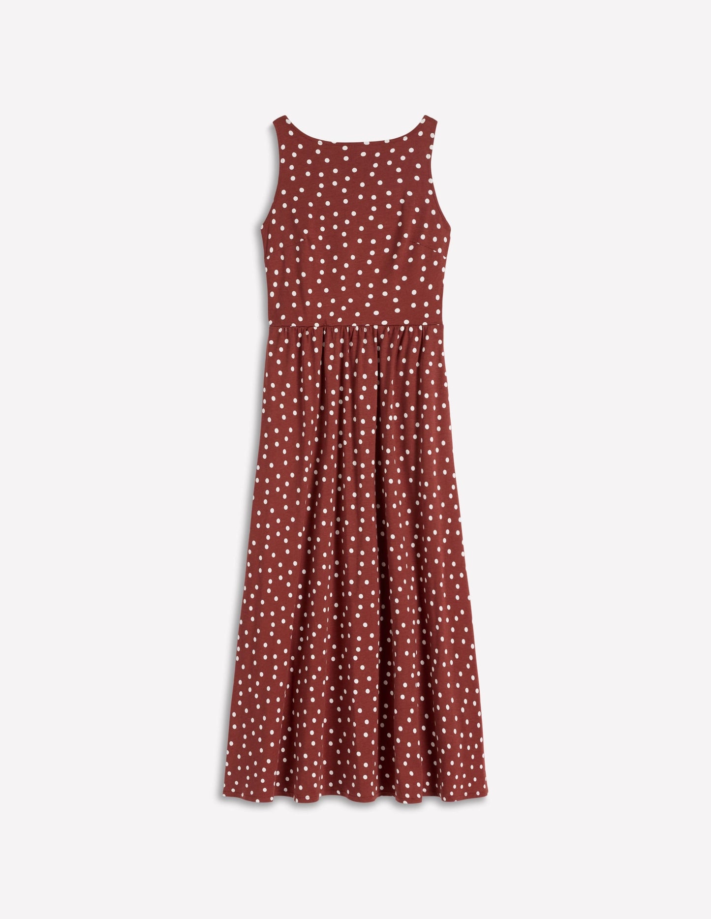 Saoirse Smock Back Dress-Roasted Brown, Painted Dot