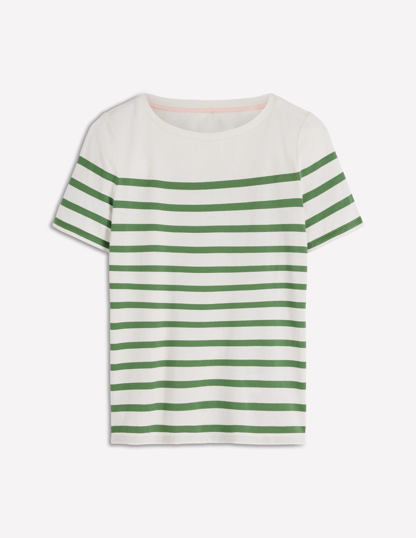 Olivia Short Sleeve Breton-Fairway and Ivory Stripe