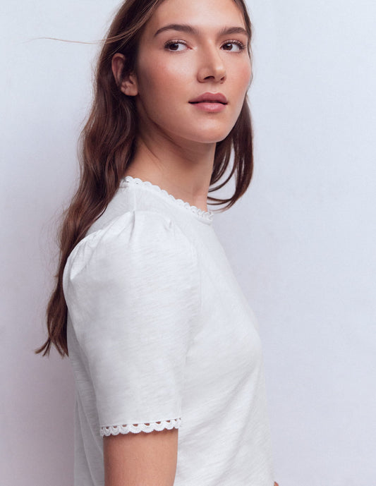 Ali Trim T-shirt-White