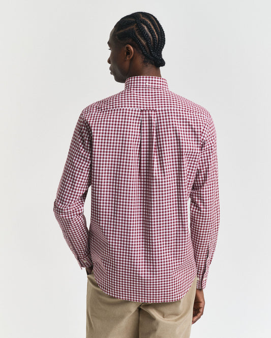 Regular Fit Klassisches Gingham Popelinehemd