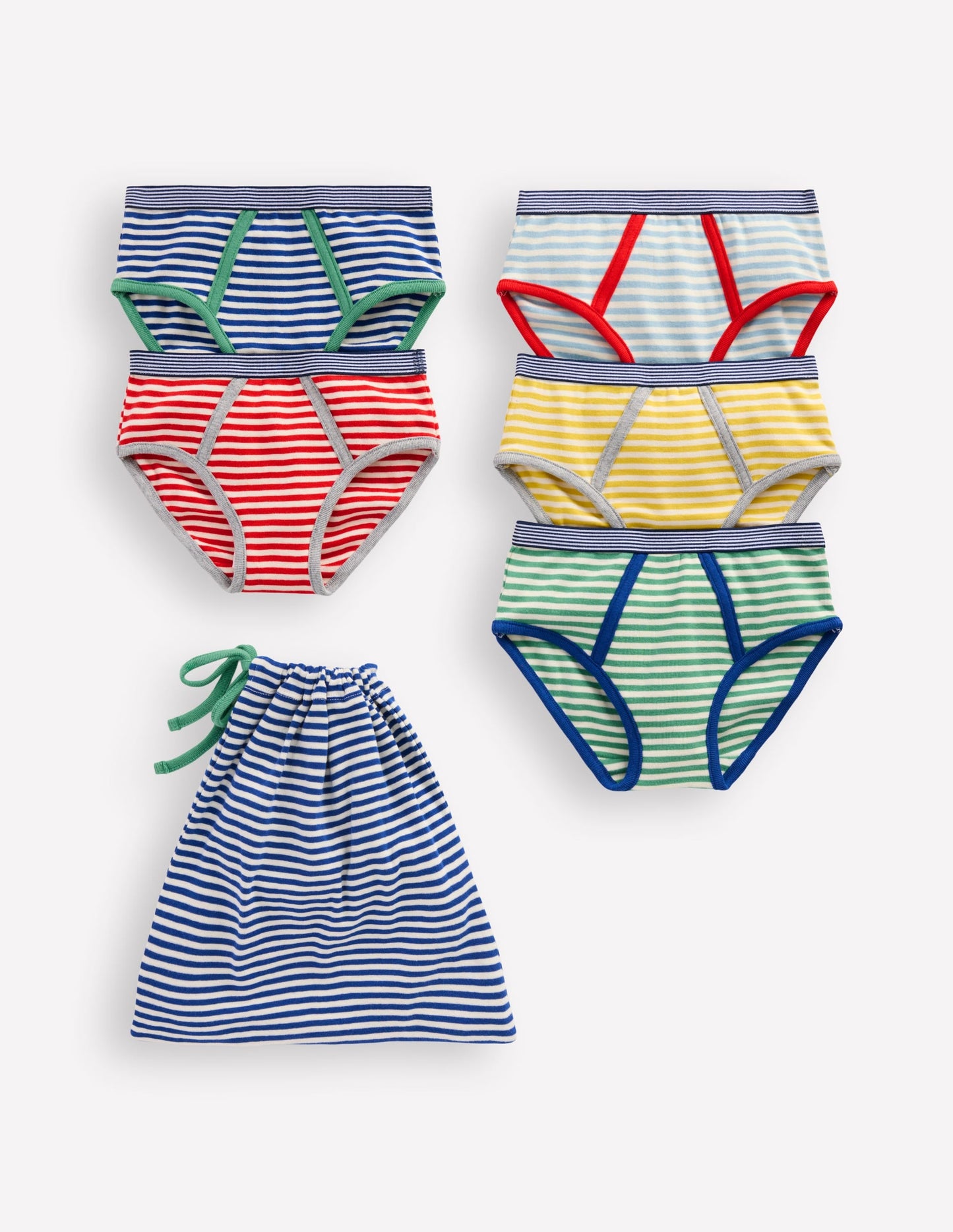 5-Pack Pants-Rainbow Stripe