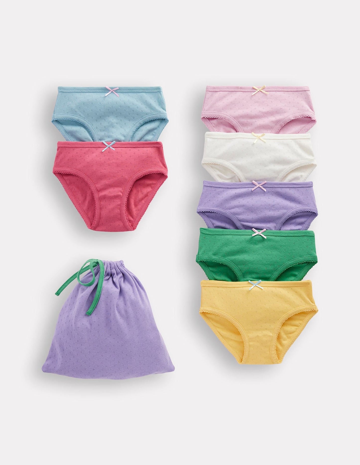 7-pack Pointelle Pants-Multi Colours