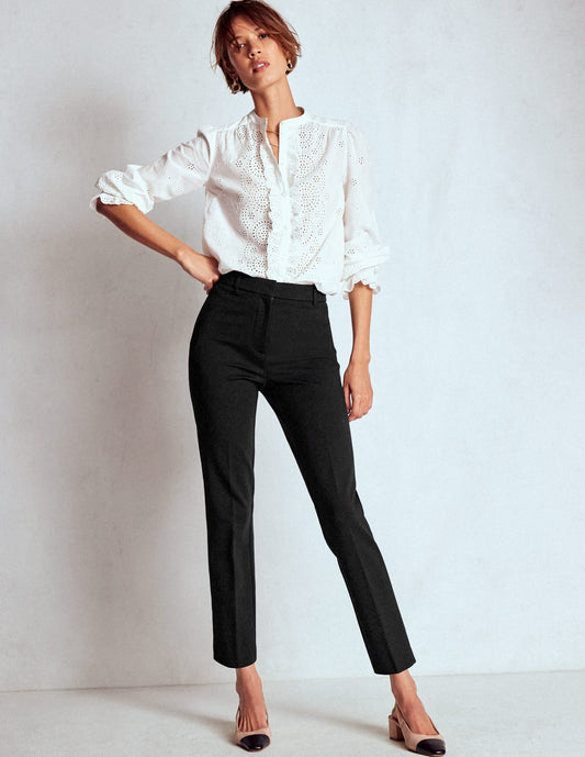 Highgate Ponte Trousers-Black