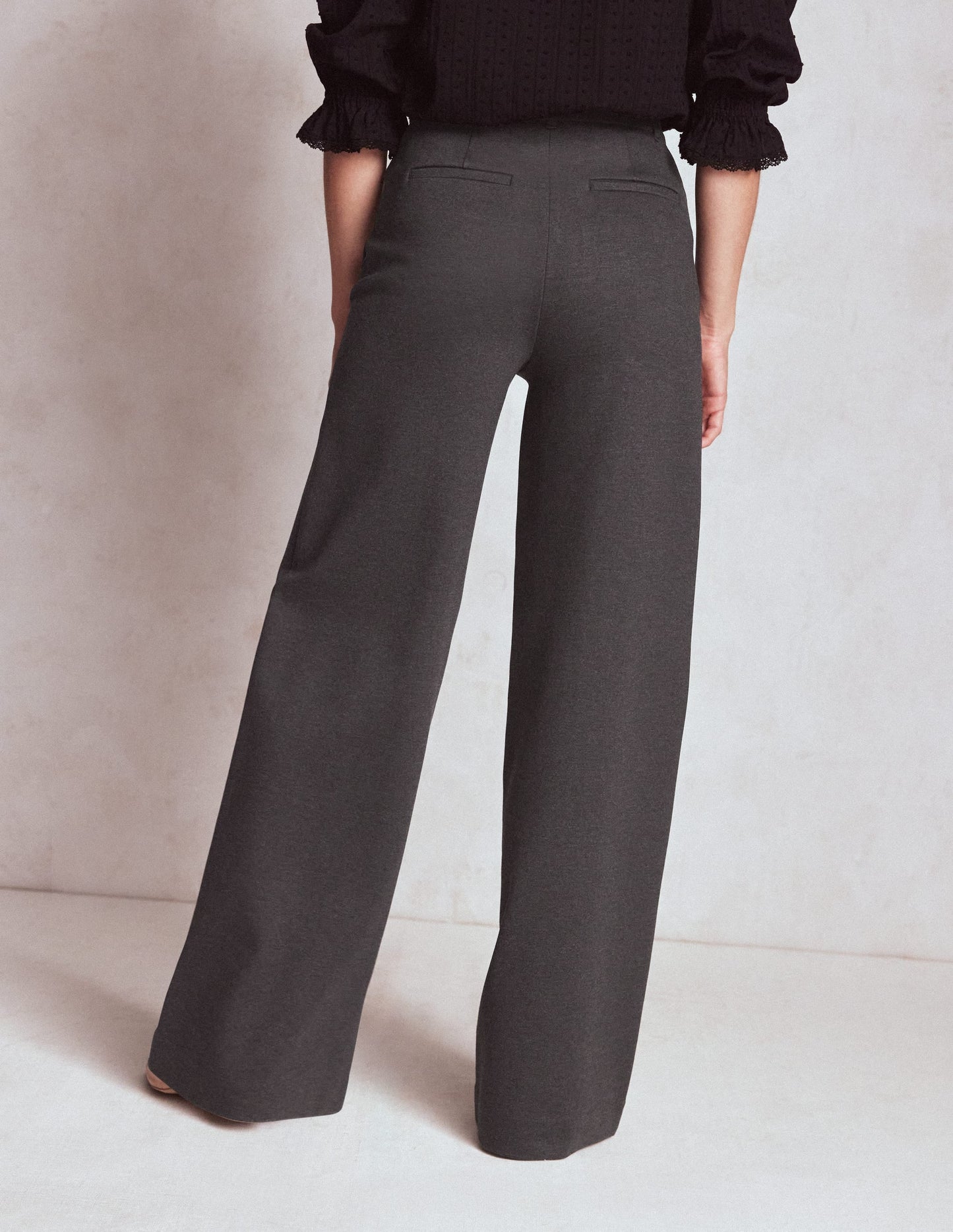 Belgravia Ponte Trousers-Charcoal