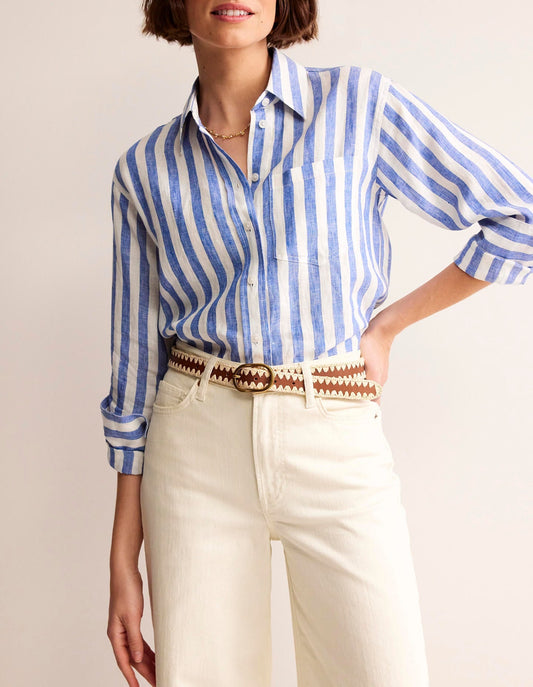 Whipstitch Classic Belt-Tan