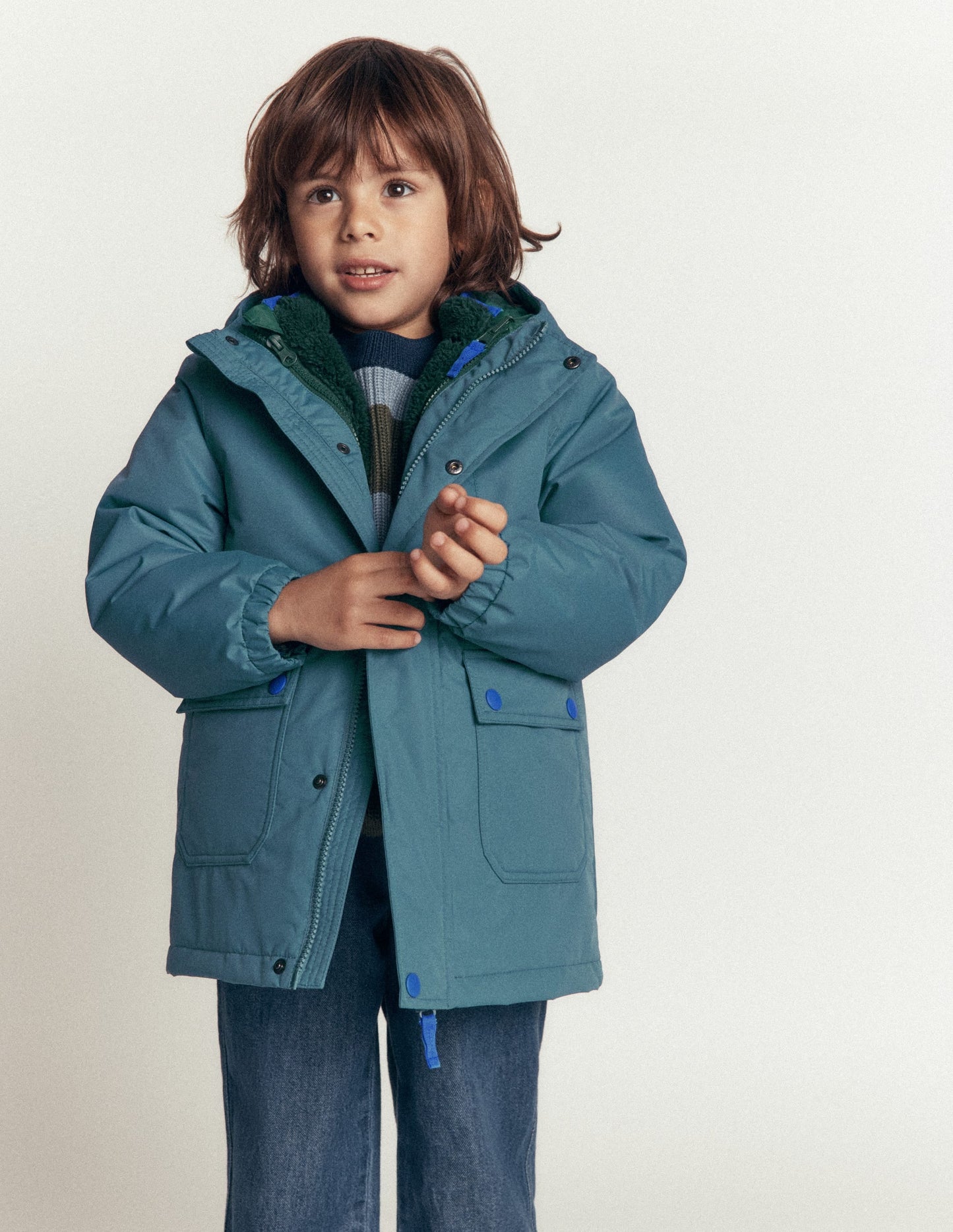 4-in-1 Waterproof Coat-Strom Blue