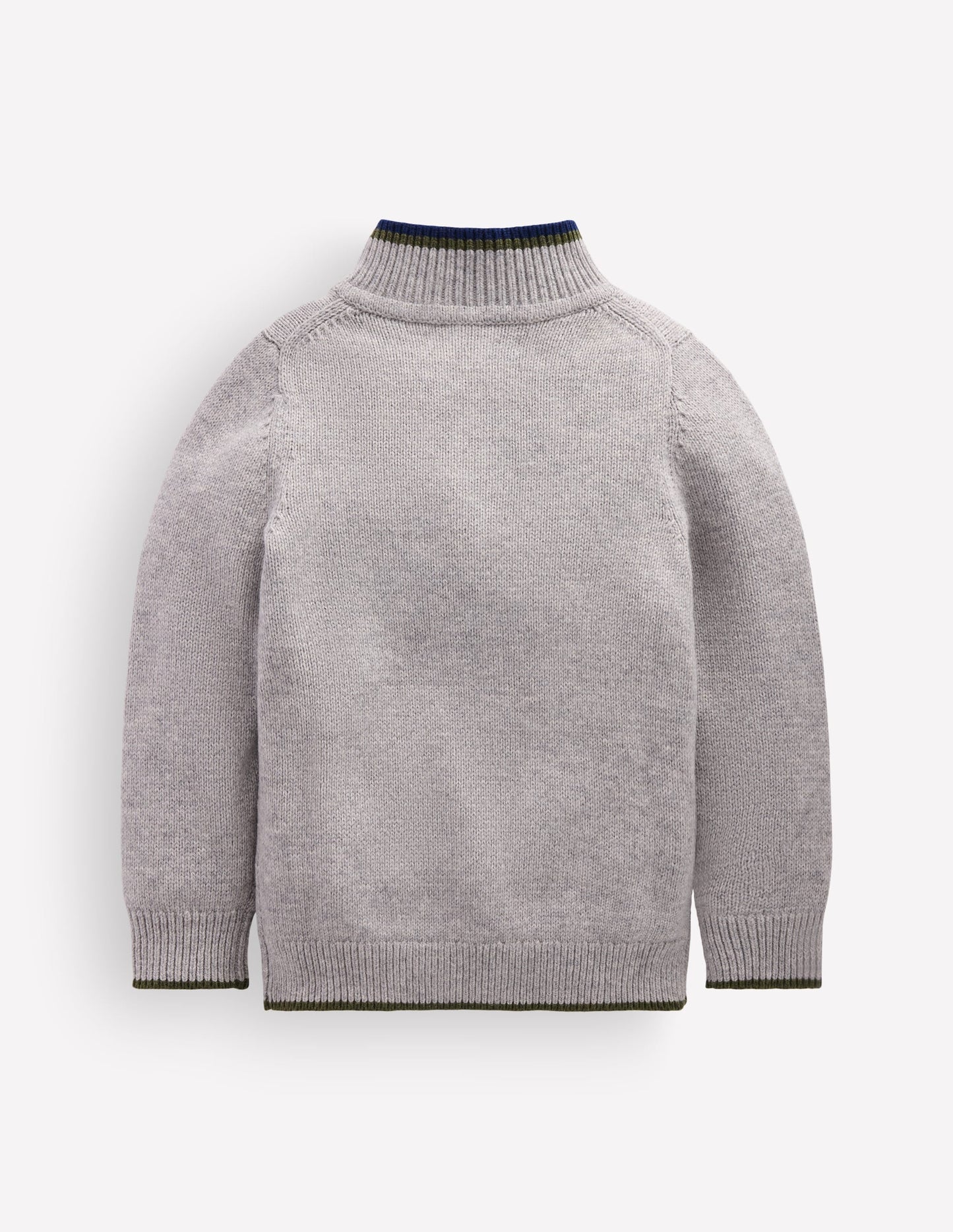 Heritage Half-Zip Jumper-Grey Marl