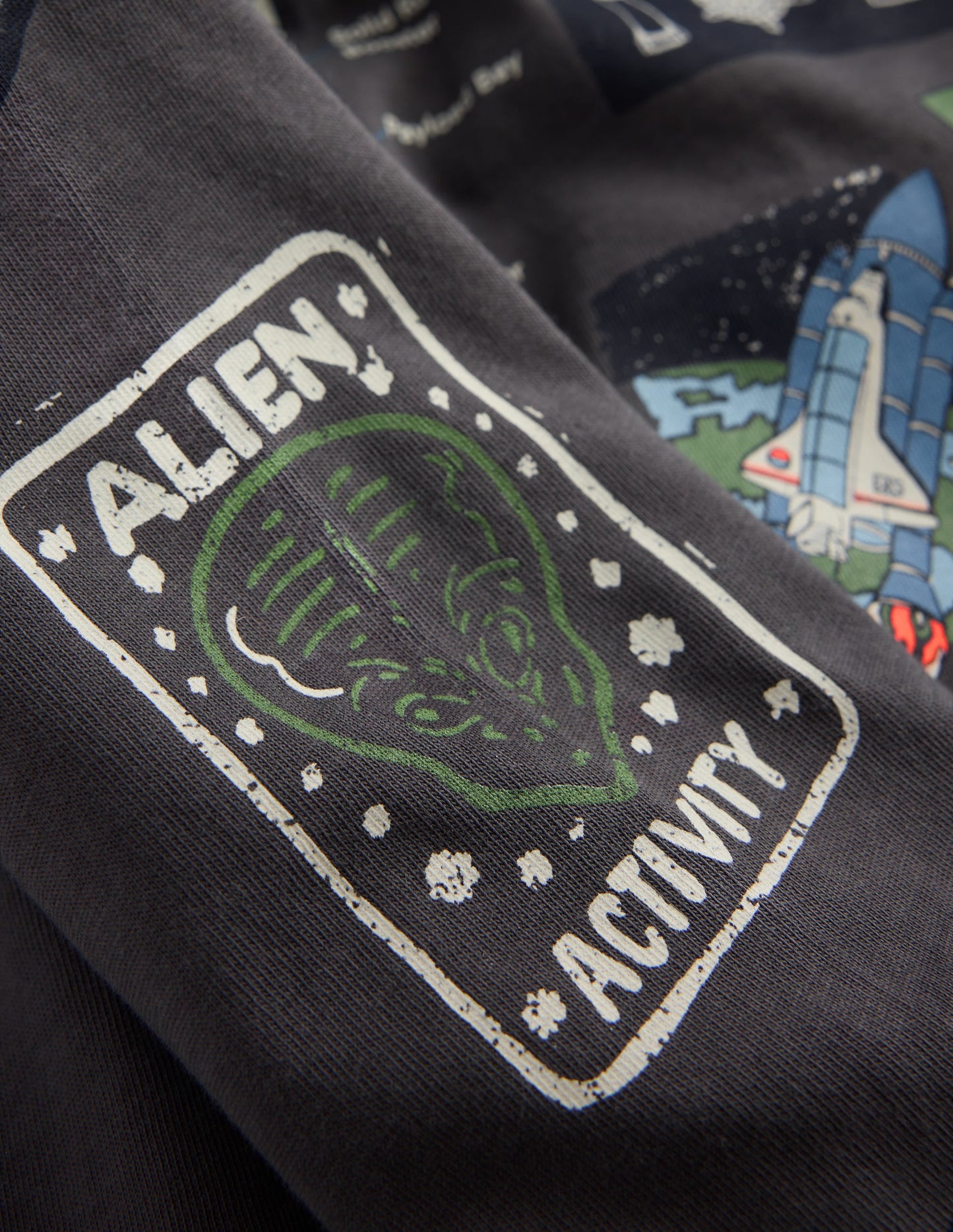 Long Sleeve Glow T-shirt-Warm Grey, Space