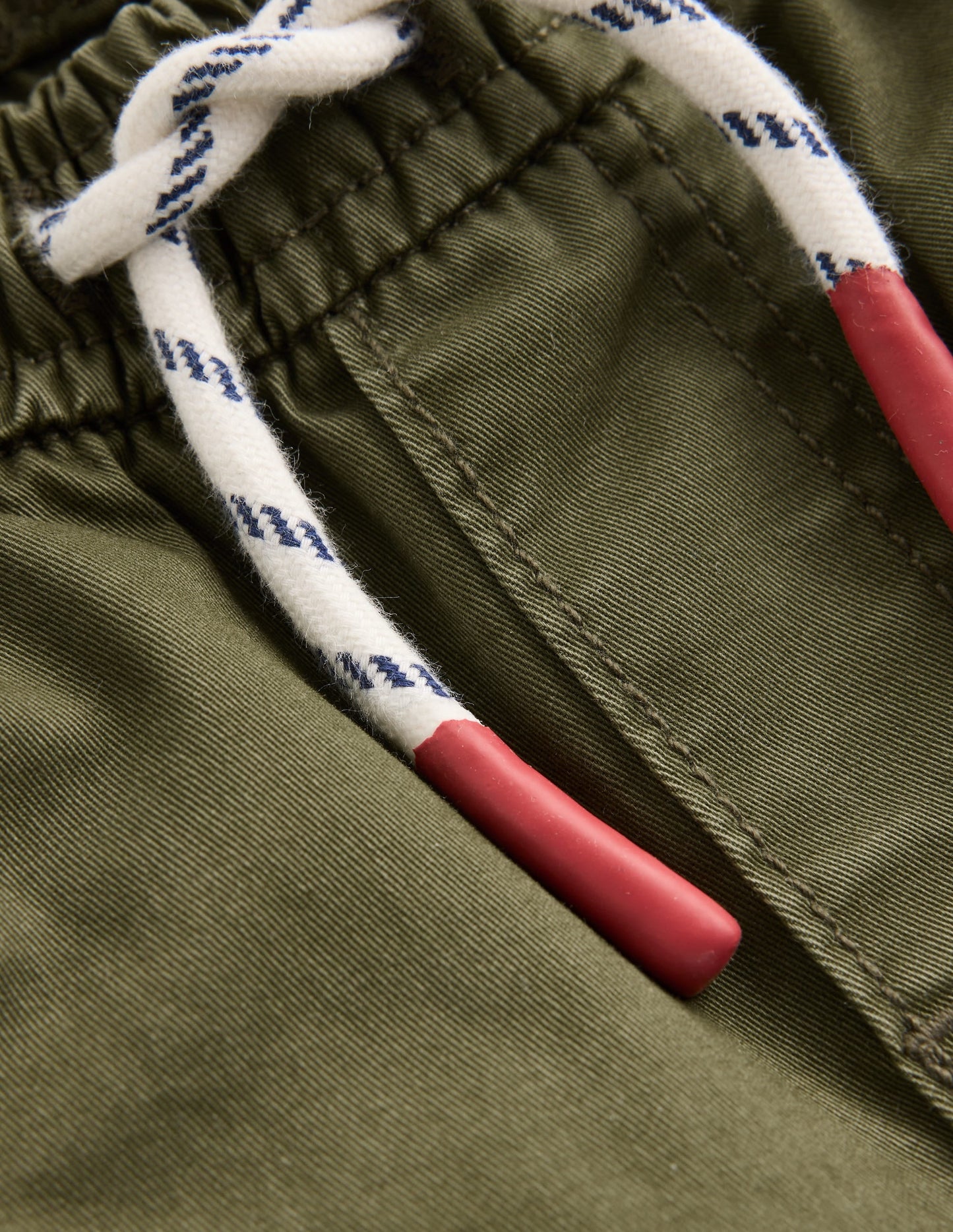 Slim Pull-on Trousers-Woodland Green