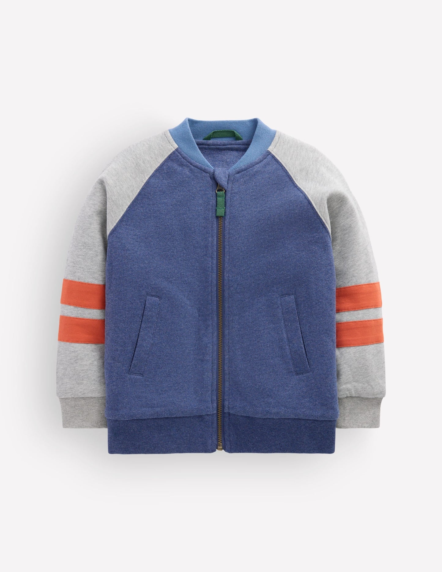 Fleece Lined Bomber-Grey Marl / College Navy