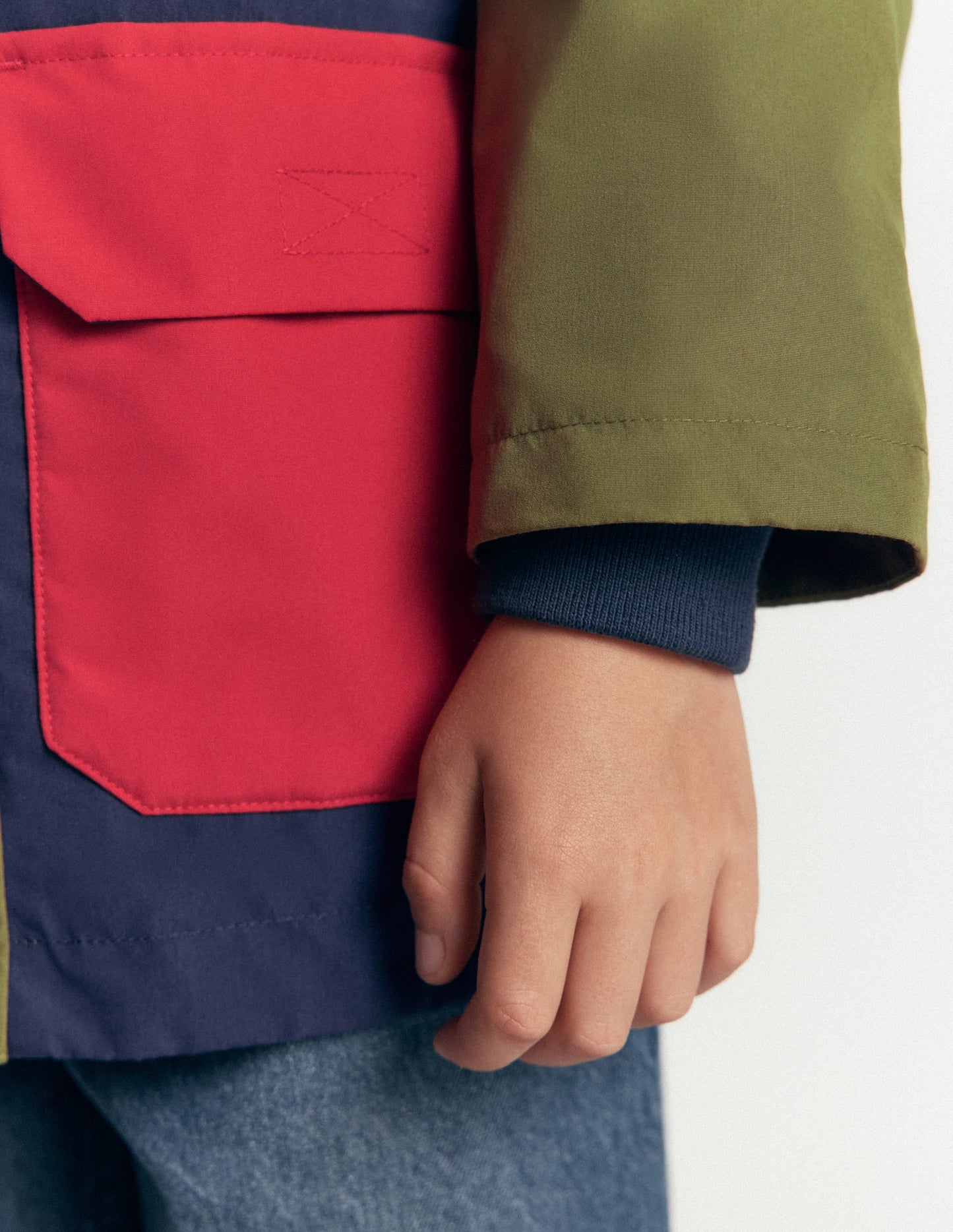 Waterproof Fisherman's Jacket-Colourblock