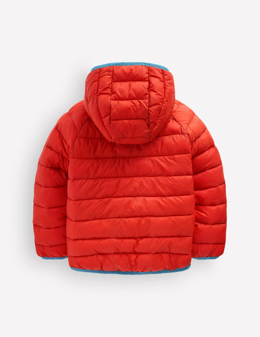Pack-away Padded Jacket-Aurora Red