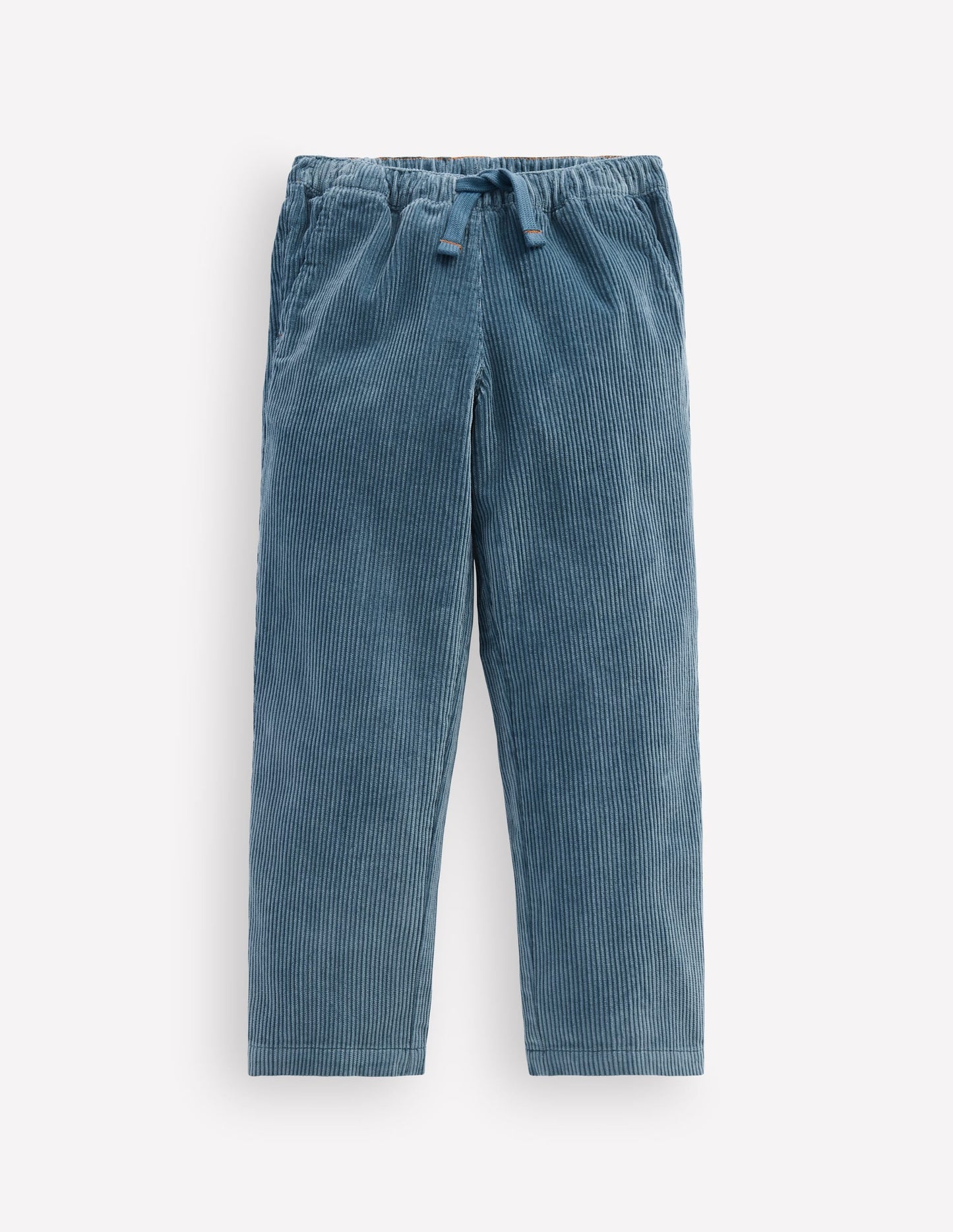 Easy Straight Cord Trousers-Storm Blue