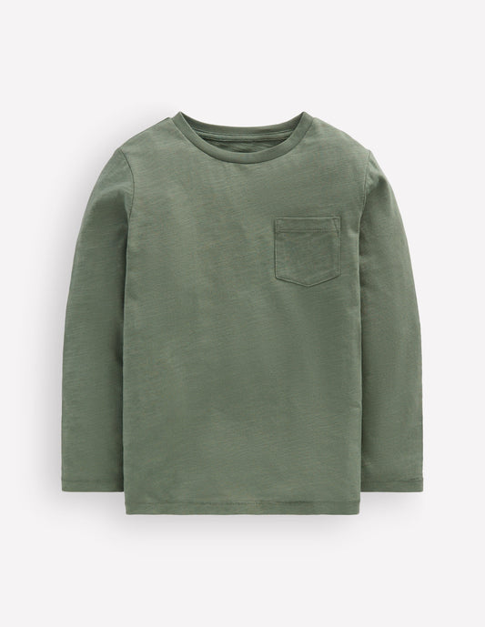 Everyday Long Sleeve T-Shirt-Bottle Green