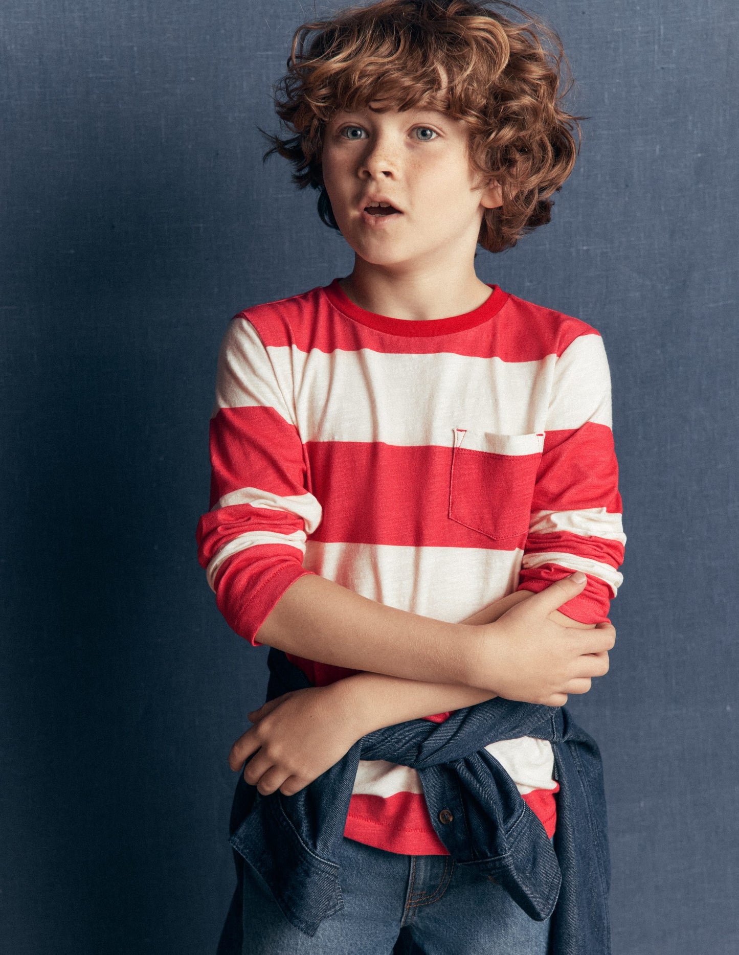 Everyday Long Sleeve T-Shirt-Merida Red / Ivory