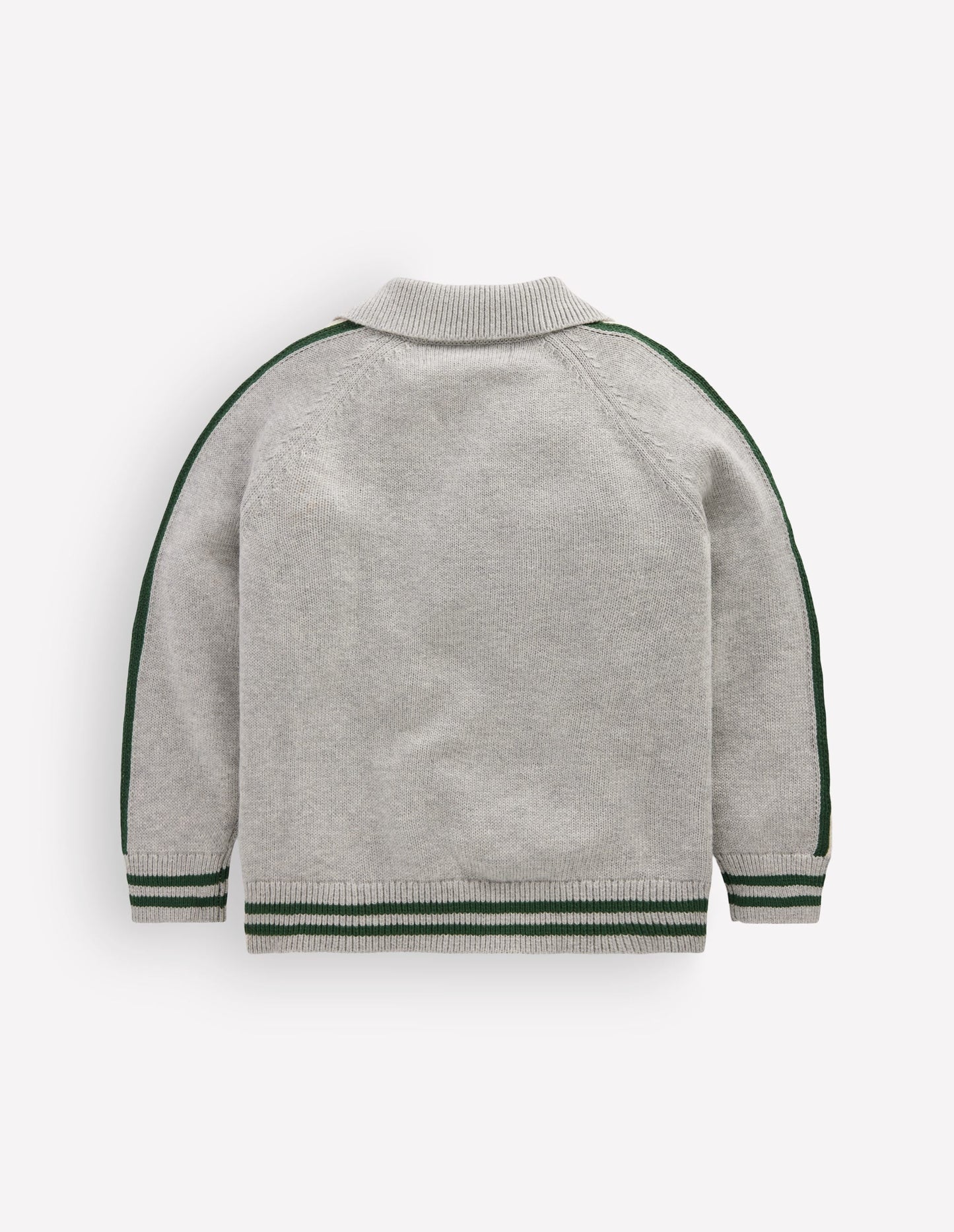 Smart Zip-through Jumper-Grey Marl