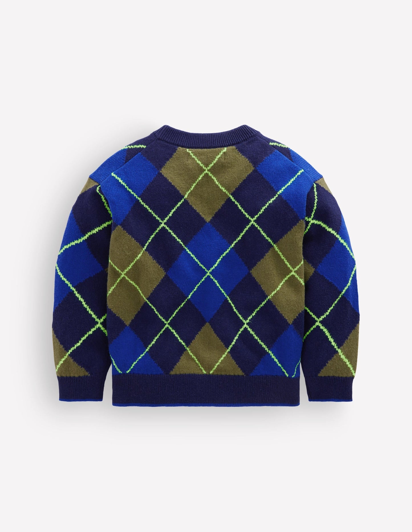 Argyle Jumper-College Navy