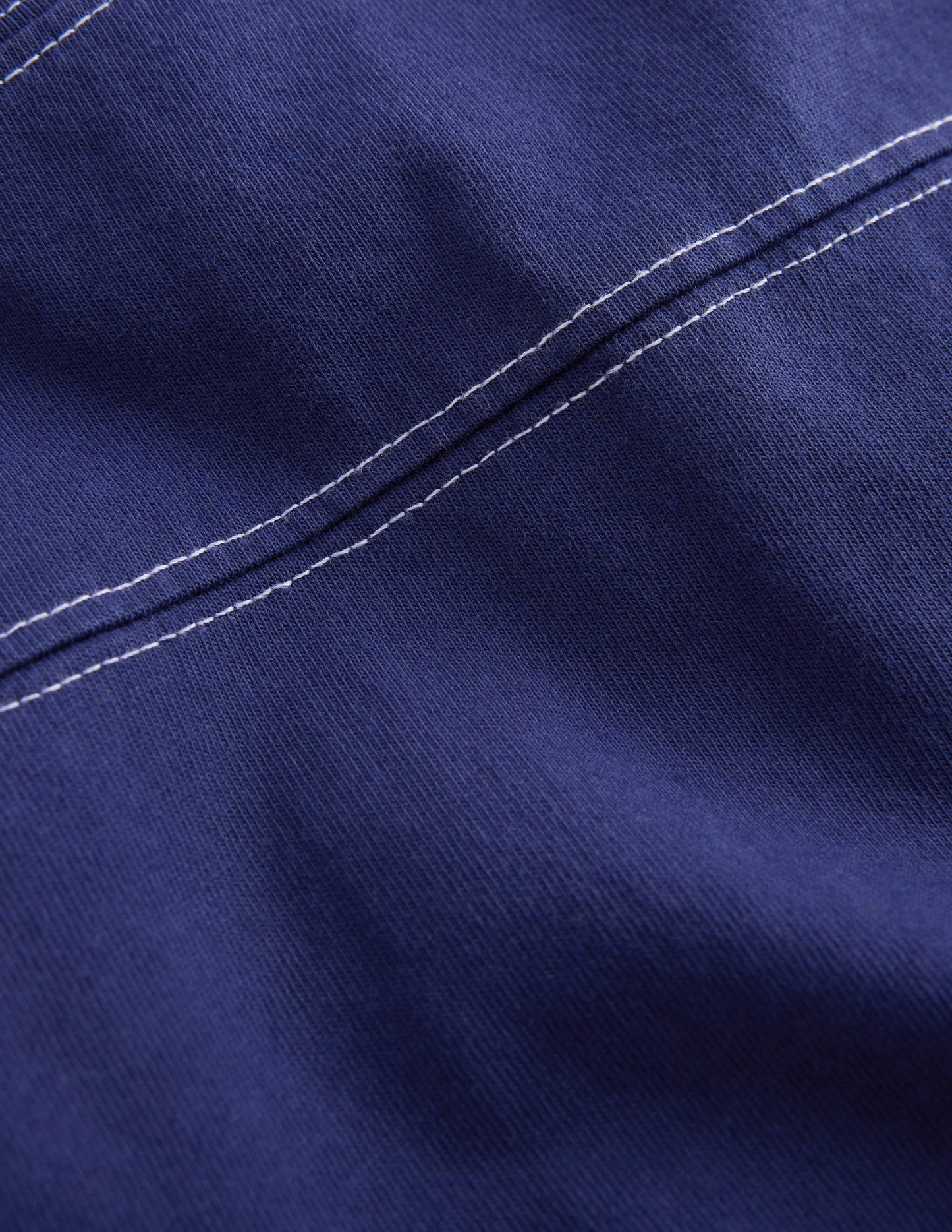 Relaxed Seam Detail T-shirt-Starboard Blue