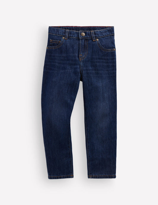 Regular Straight Jeans-Dark Wash