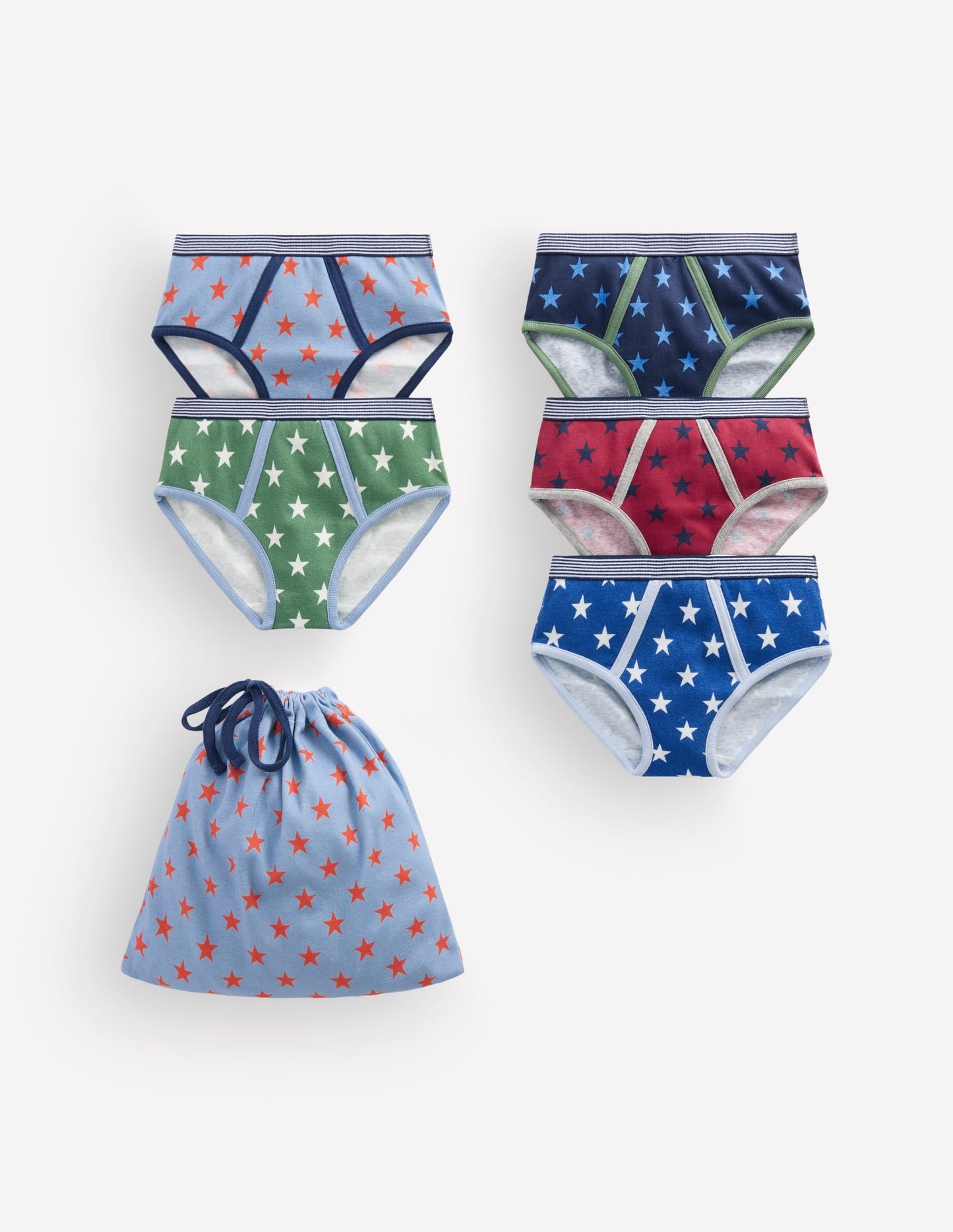 5-Pack Pants-Multi Stars
