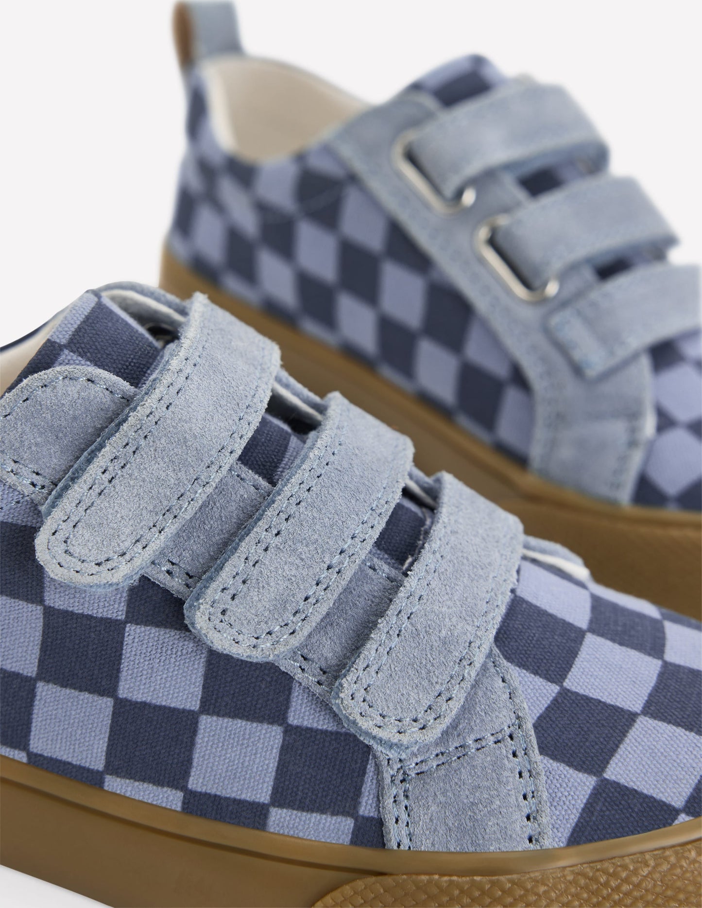 Low Tops-Checkerboard Blue