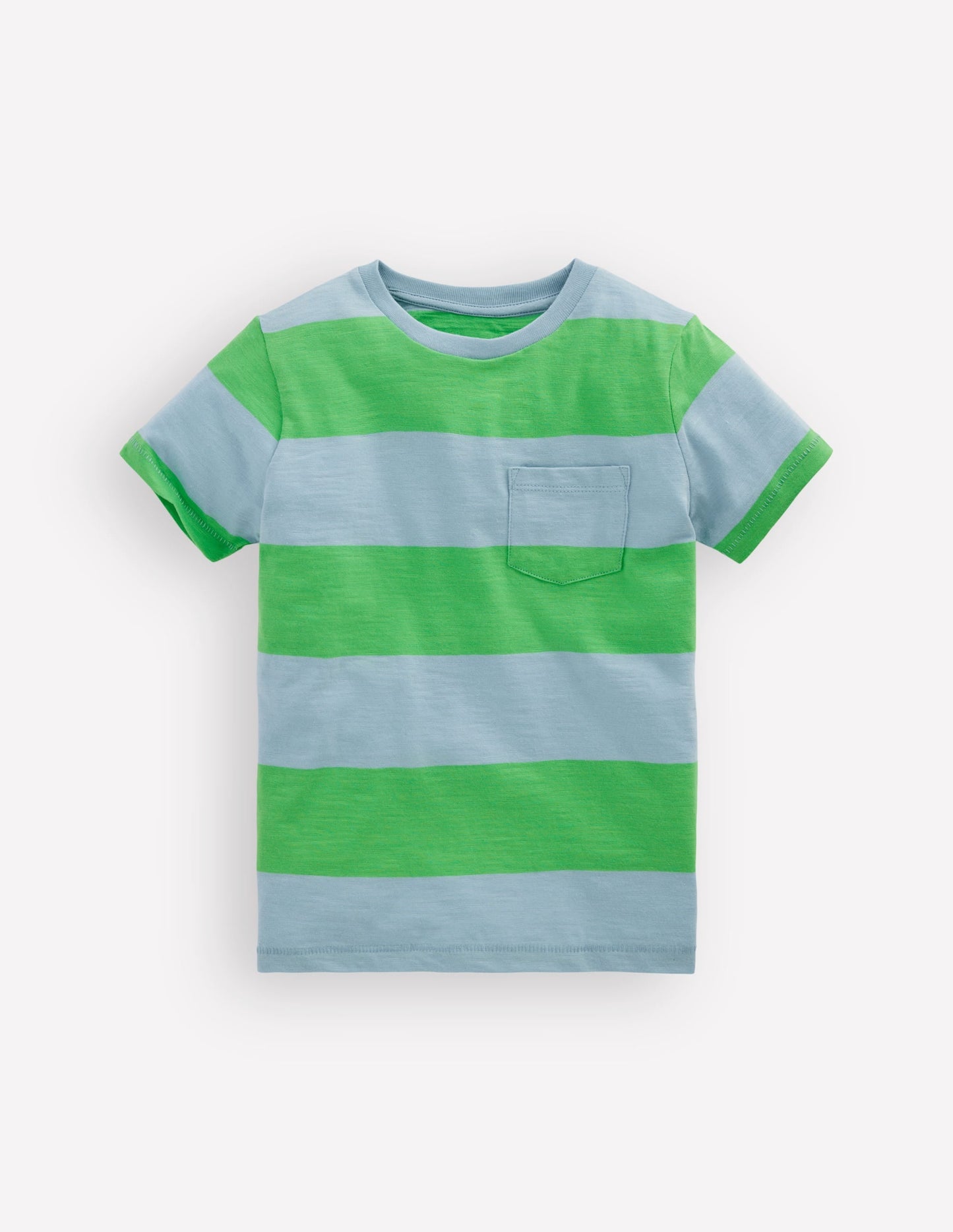Everyday Short Sleeve T-Shirt-Parakeet Green/Vintage Blue