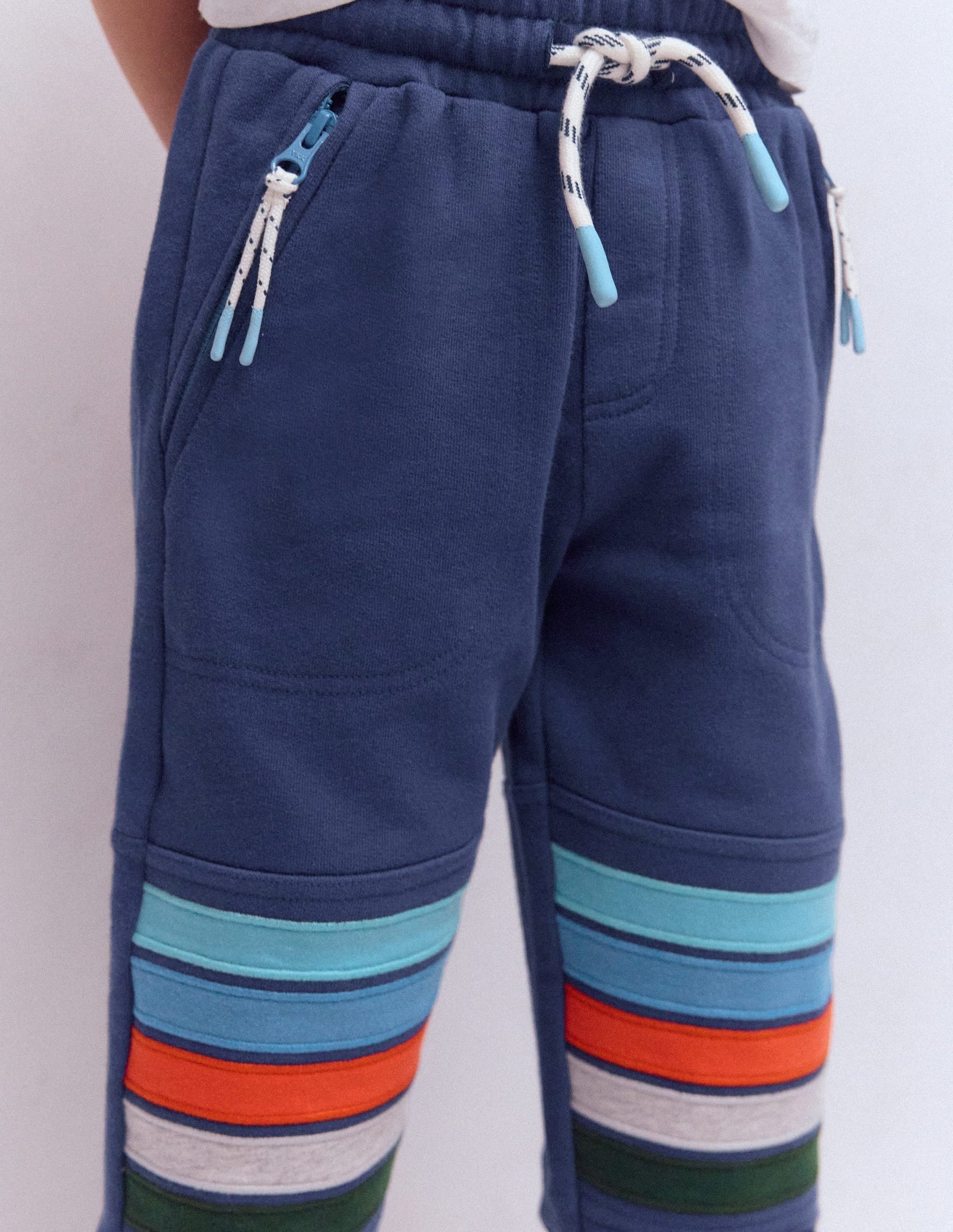 Warrior Knee Joggers-Starboard Blue Stripe Knee
