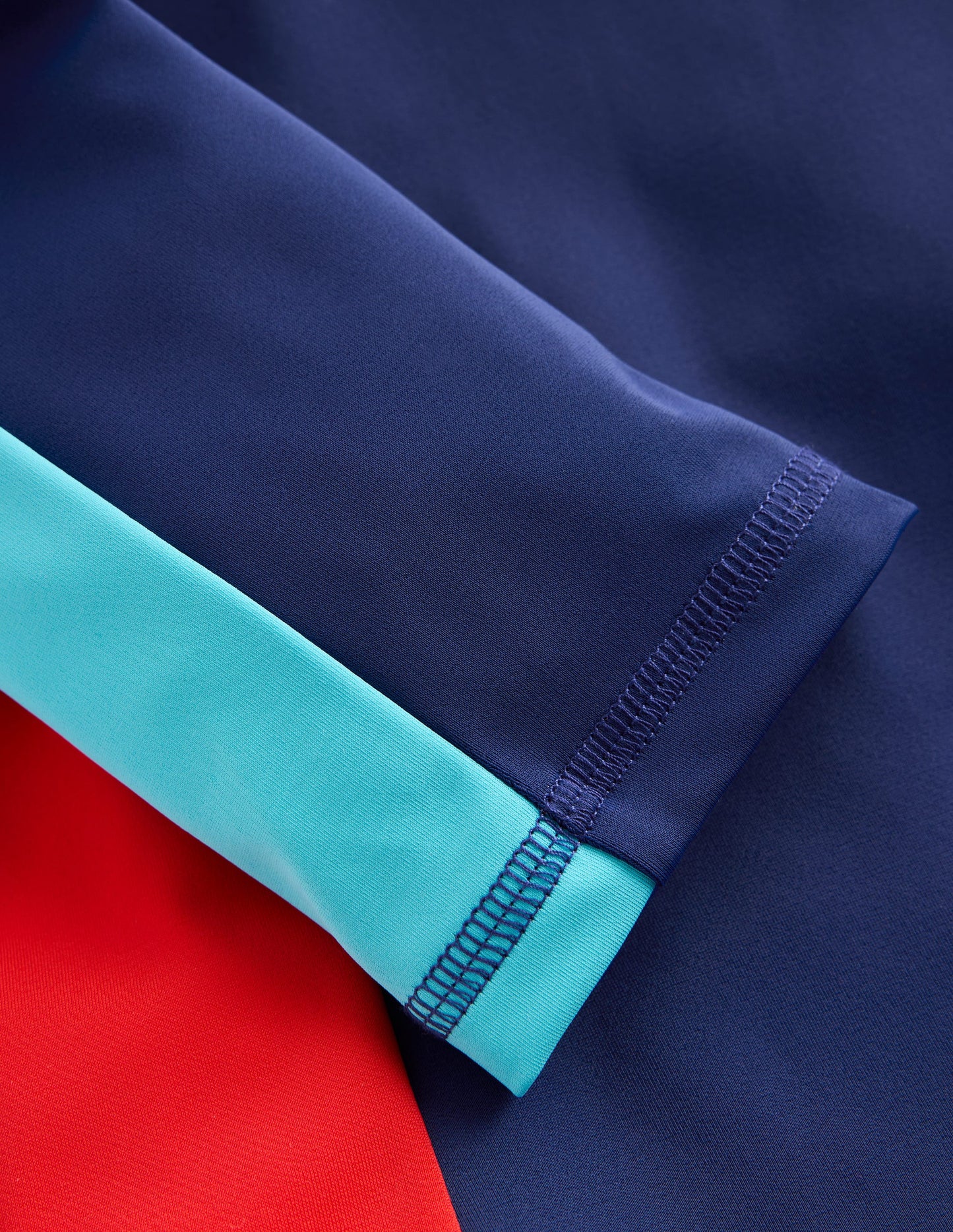 Colour Block Rash Vest-Mazarine Blue